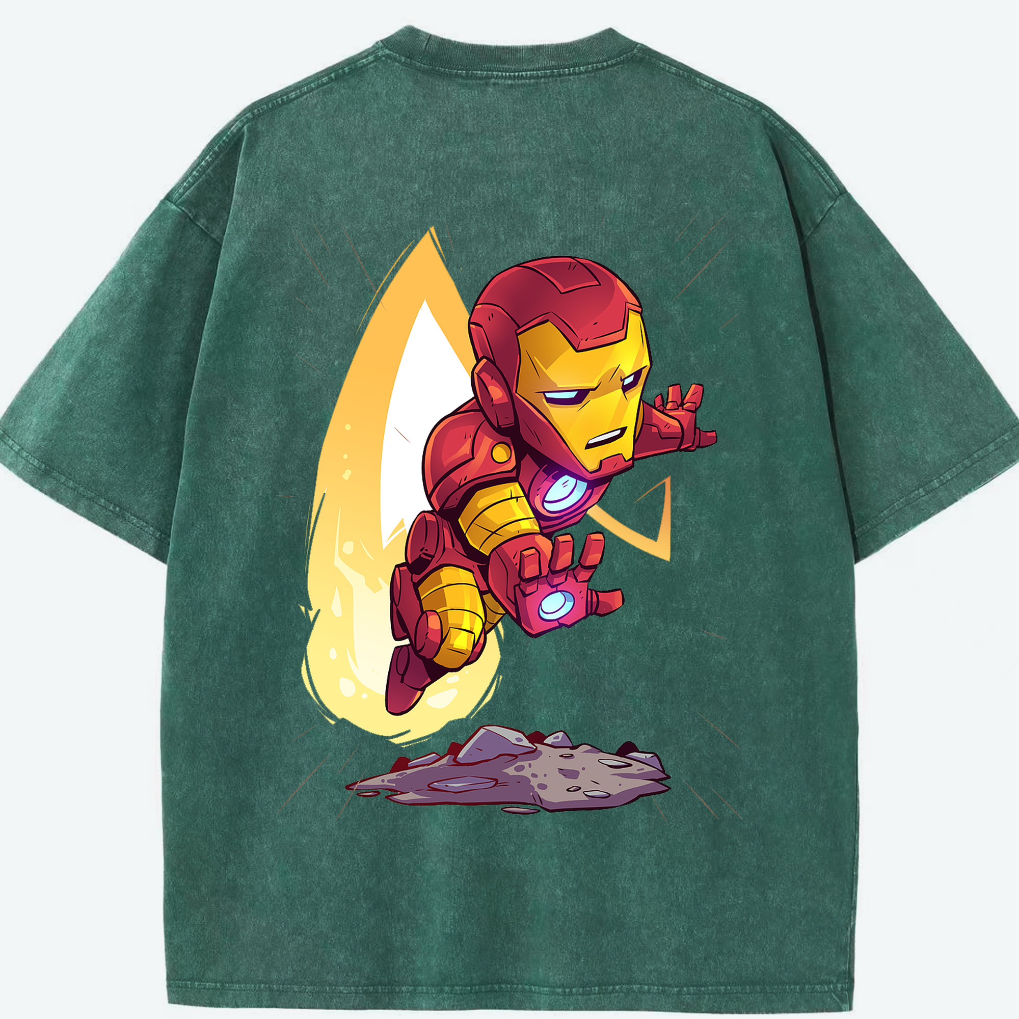 （画像用） アベンジャーズ The Avengers 綿100% ヴィンテージ風 半袖Tシャツ（背面プリント）